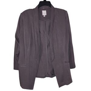 Lauren Conrad Open Front Blazer | Size 14 Large | Shawl Collar Dusty Purple